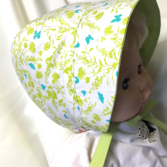 Cotton Summer Bonnet, Designer Print - Picture 4 of 5